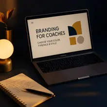Branding coach website zelf kiezen: kleur, font & stijl
