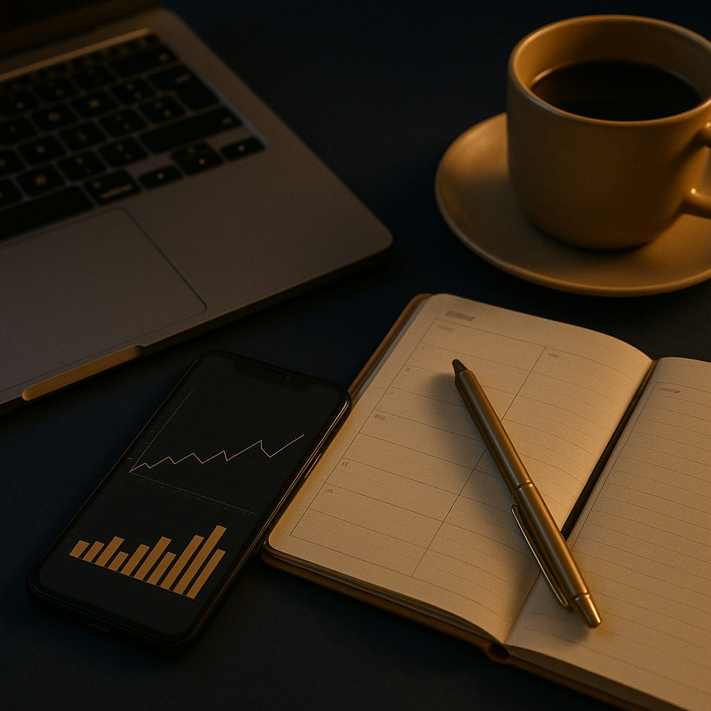 Coach bekijkt lage LinkedIn statistieken zonder website traffic als gevolg