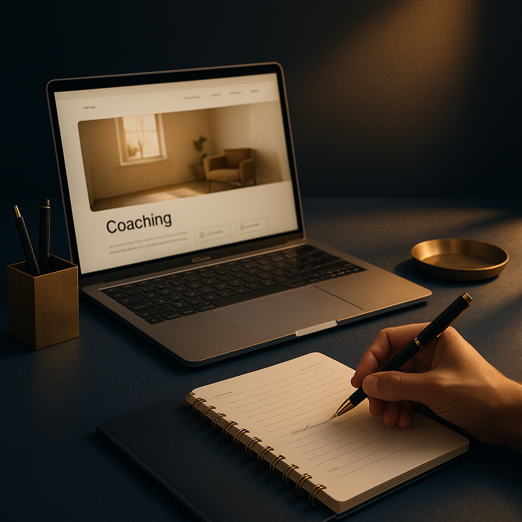 Coach neemt beslissing om te beginnen met Webflow voor professionele online aanwezigheid